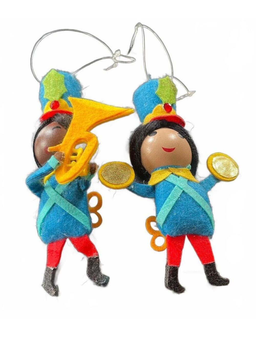 Set of 2 Vintage Style Wind-Up Toy Soldier Christmas Ornaments-Target 2021